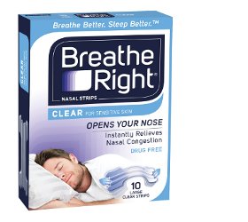 Breathe Right Large Clear 30s 